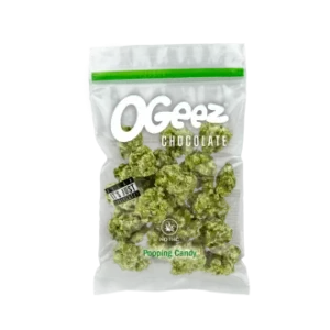 Cannabis Shaped Chocolate 1-Pack Popping Candy (35g)